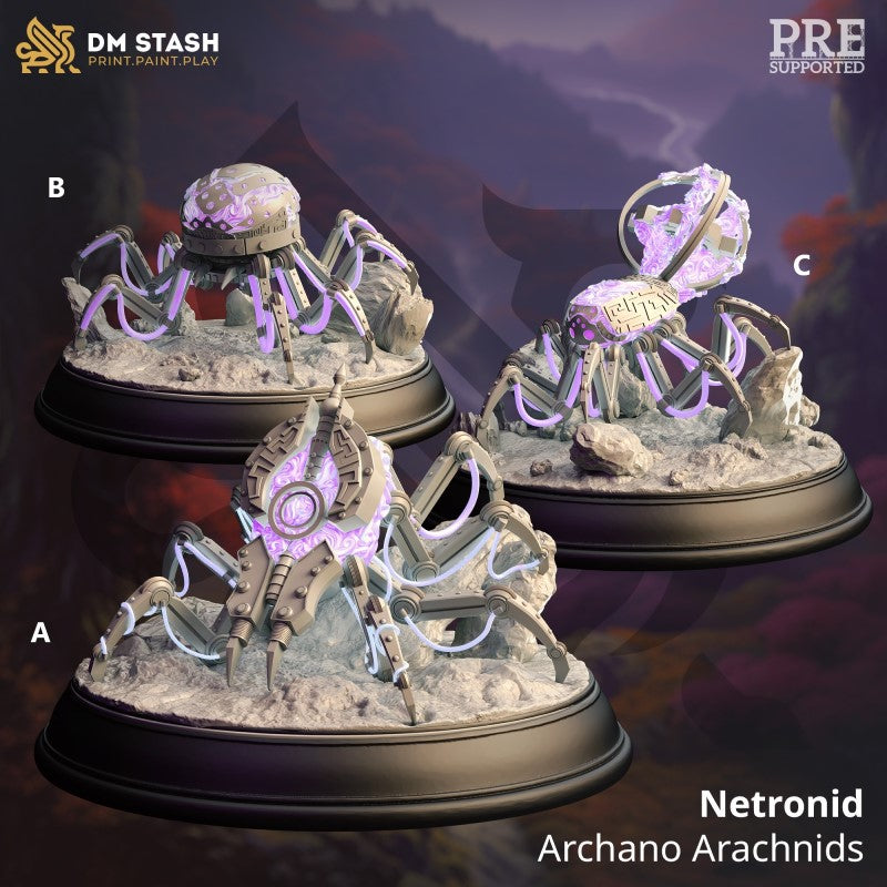 miniature Netronids - Arcano Arachnids by DM Stash