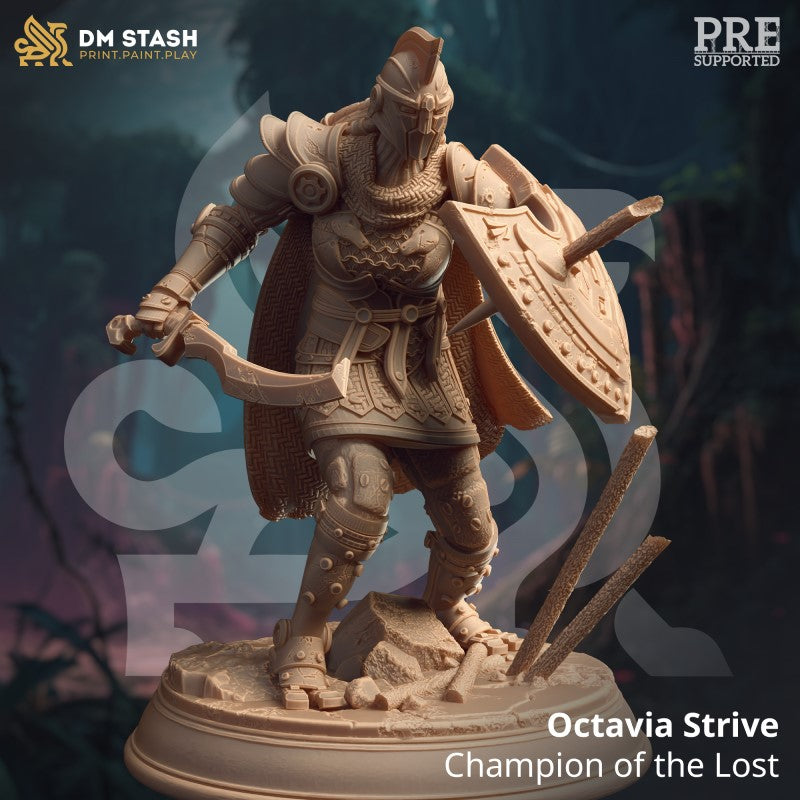 miniature Octavia Strive - Champion of the Lost by DM Stash