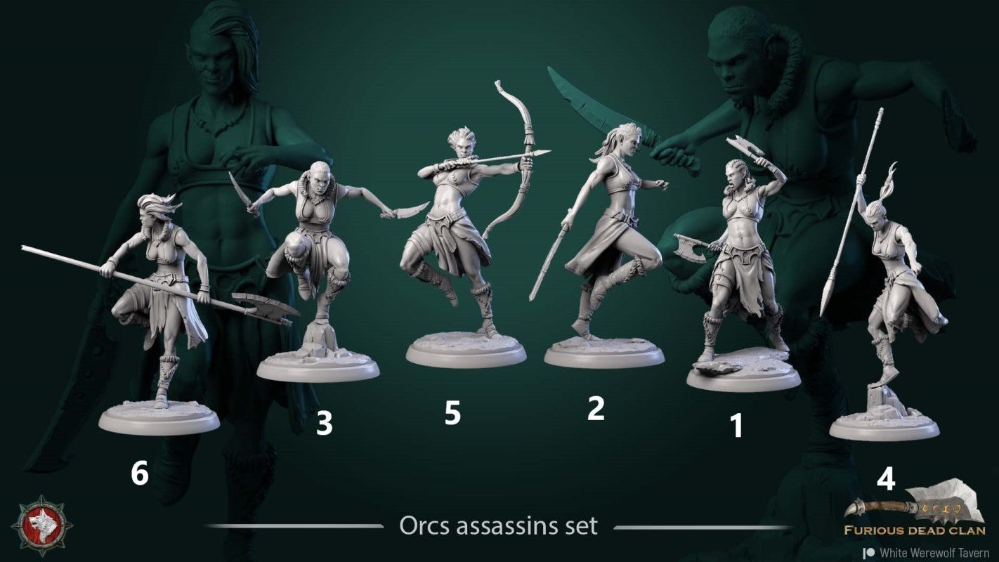miniature Orc Assassins by White Werewolf Tavern