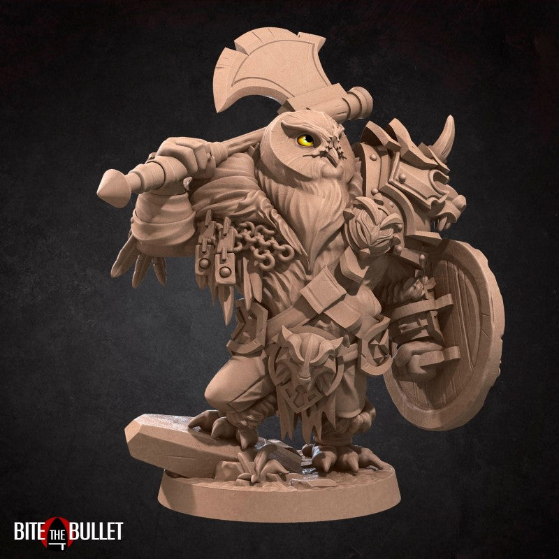 miniature Owl Barbarian by Bite the Bullet