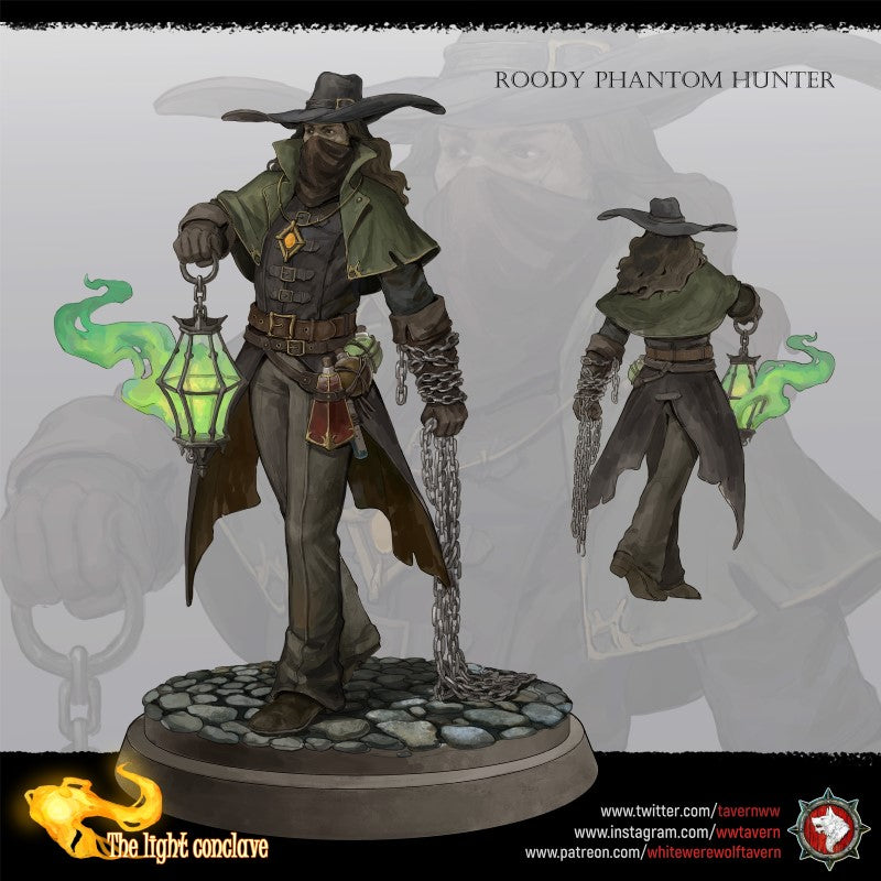 miniature Roody Phantom Hunter by White Werewolf Tavern