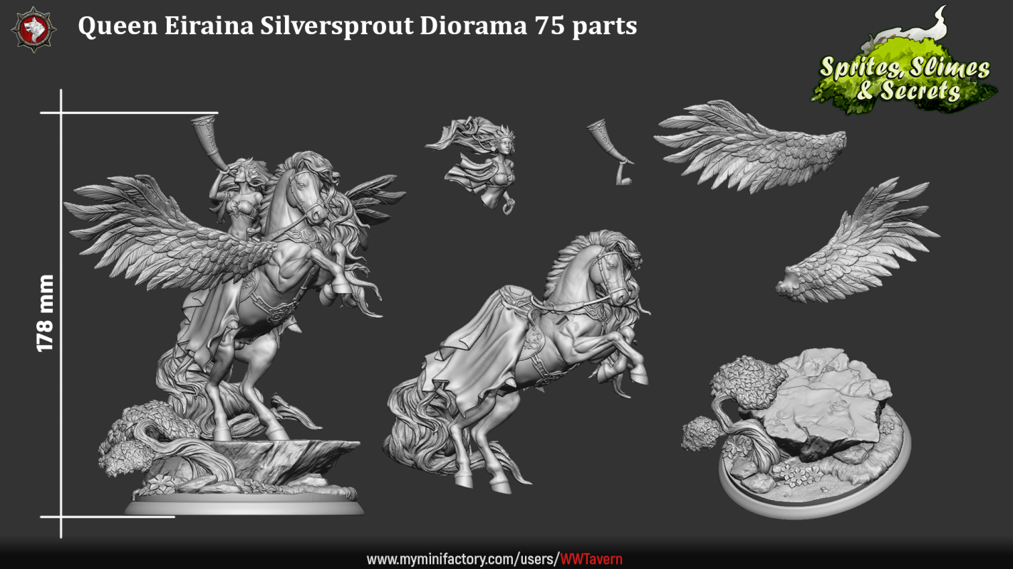 Queen Eiraina Silversprout - Diorama