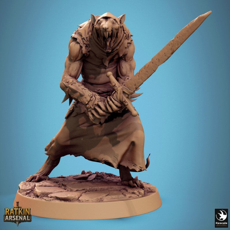 Ratfolk Soldier - Two Handed Sword
