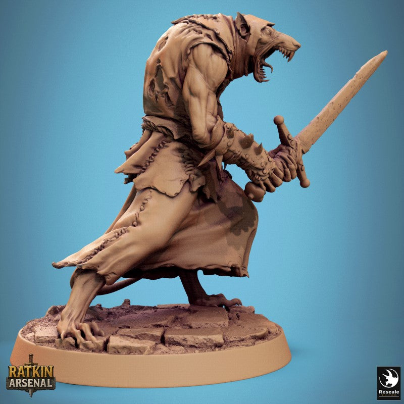 Ratfolk Soldier - Two Handed Sword