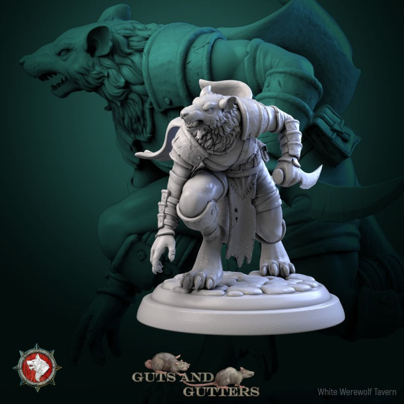 miniature Rat Female Assassin by White Werewolf Tavern