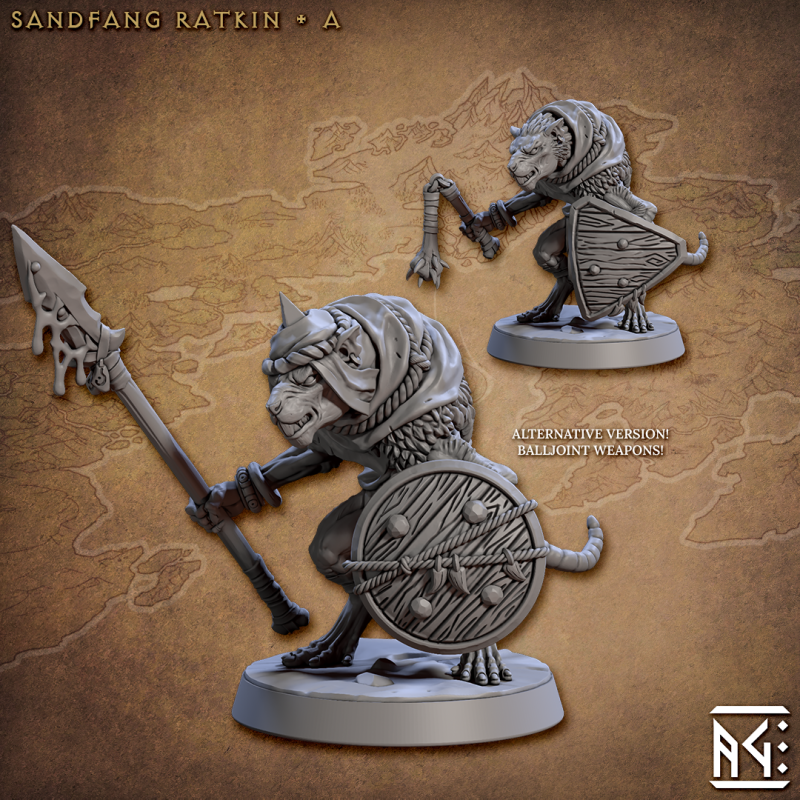 miniature Sandfang Ratkin by Artisan Guild