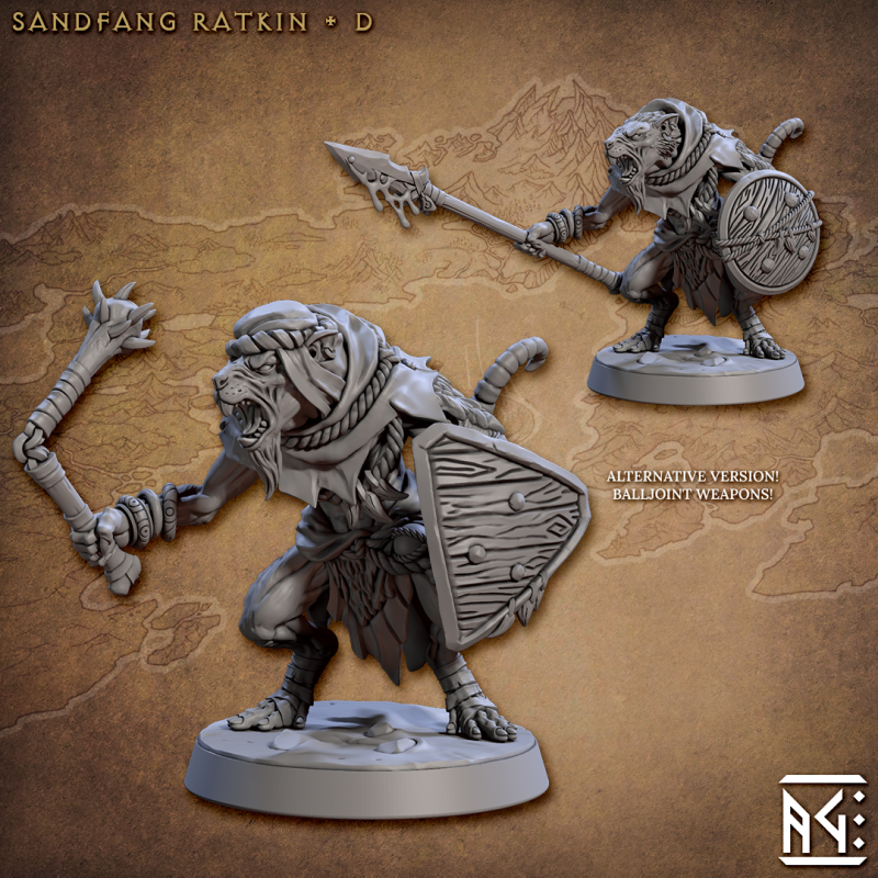 miniature Sandfang Ratkin by Artisan Guild