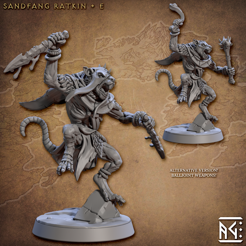 miniature Sandfang Ratkin by Artisan Guild