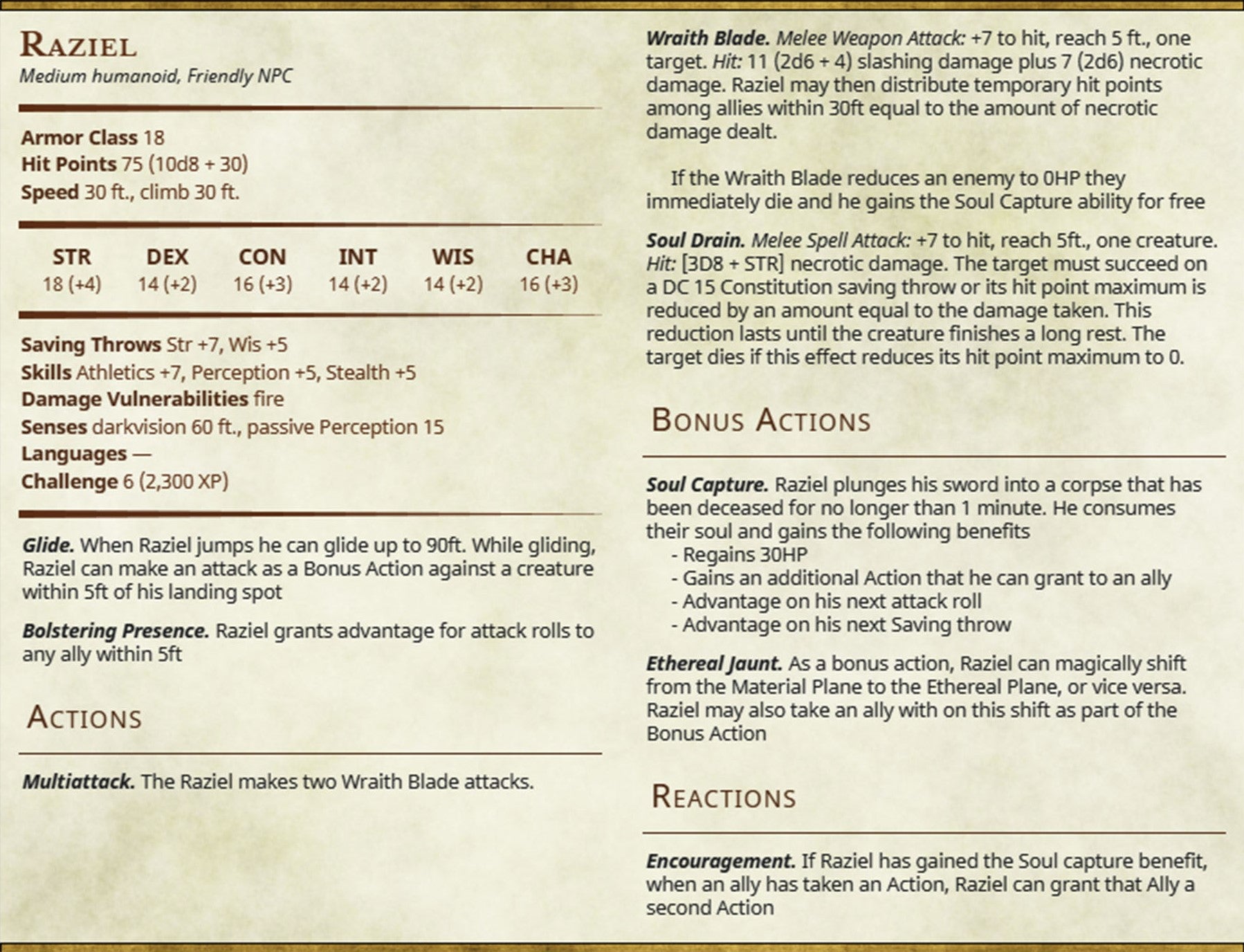 Soul Reaper - Raziel