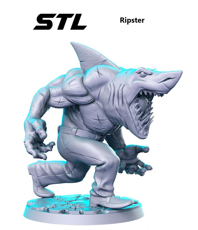miniature Street Sharks by RN Estudio