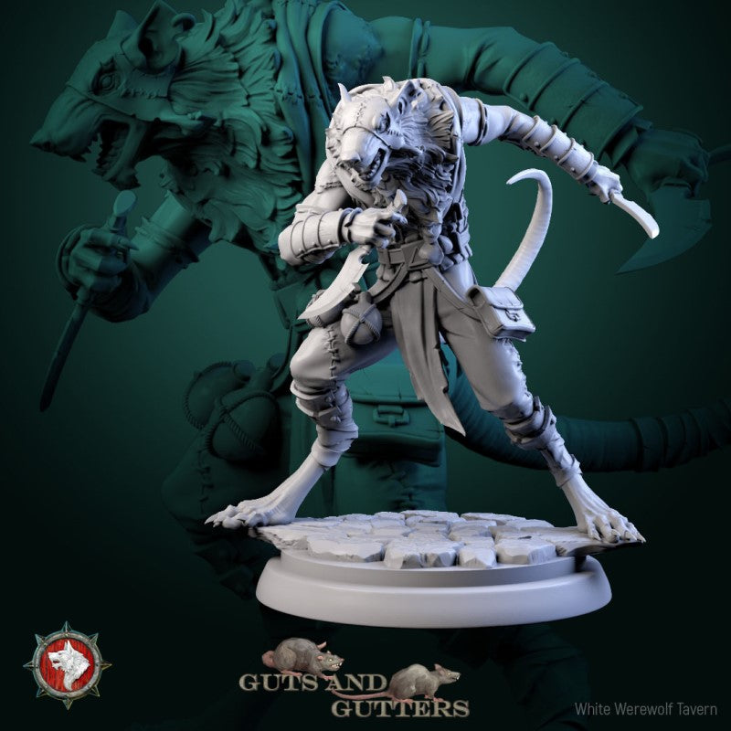 miniature Rogue Rat by White Werewolf Tavern