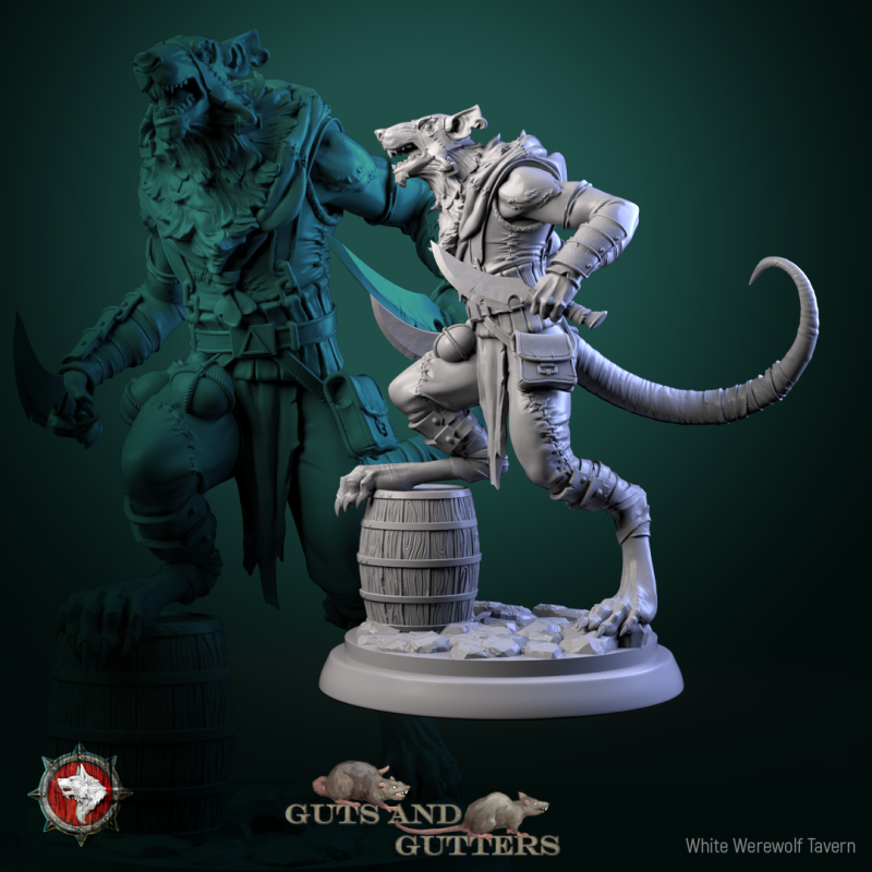 miniature Rogue Rat by White Werewolf Tavern