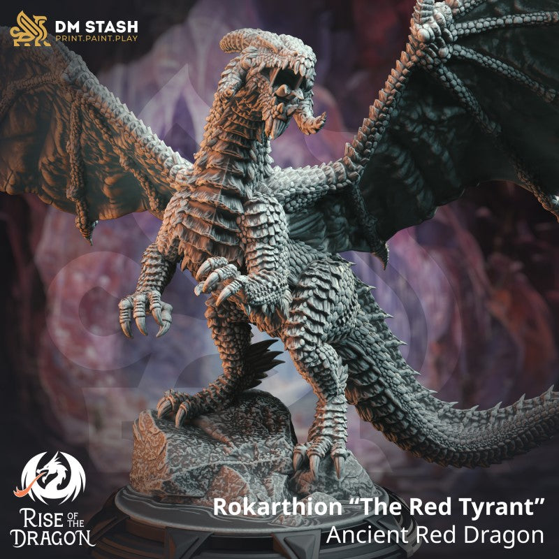 Miniature Rokarthion - The Red Tyrant by DM Stash