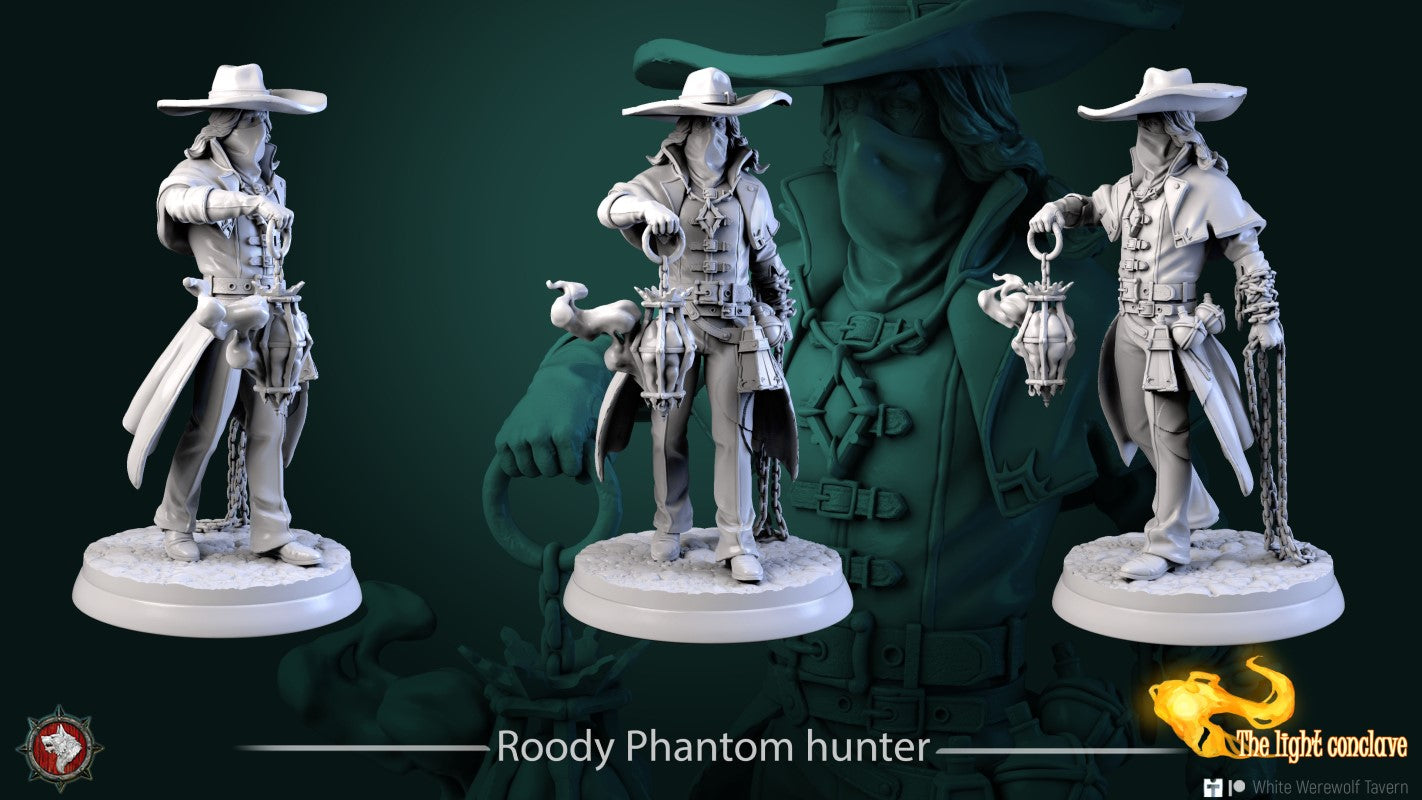 miniature Roody Phantom Hunter by White Werewolf Tavern