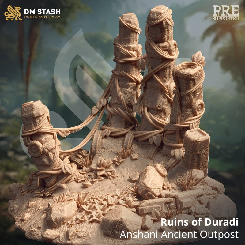 miniature Ruins of Duradi - Anshani Ancient Outpost by DM Stash