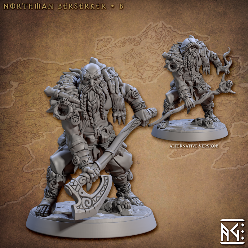 miniature Northmen Berserker by Artisan Guild