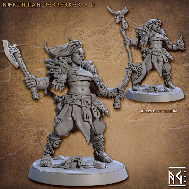 miniature Northmen Berserker by Artisan Guild