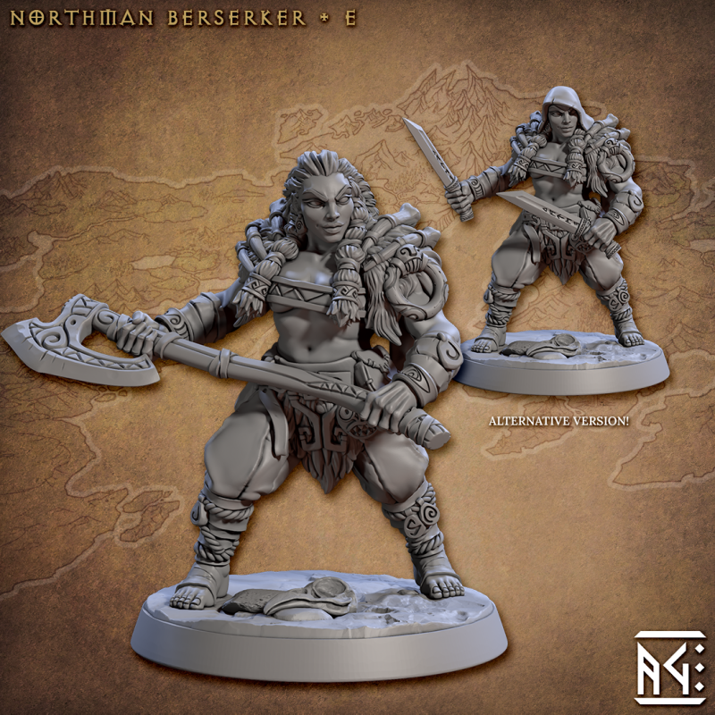 miniature Northmen Berserker by Artisan Guild