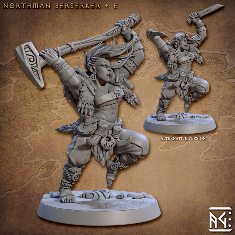 miniature Northmen Berserker by Artisan Guild