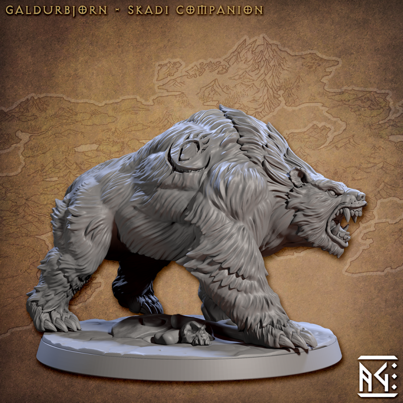 miniature Galdurbjorn - Skadi Companion by Artisan Guild