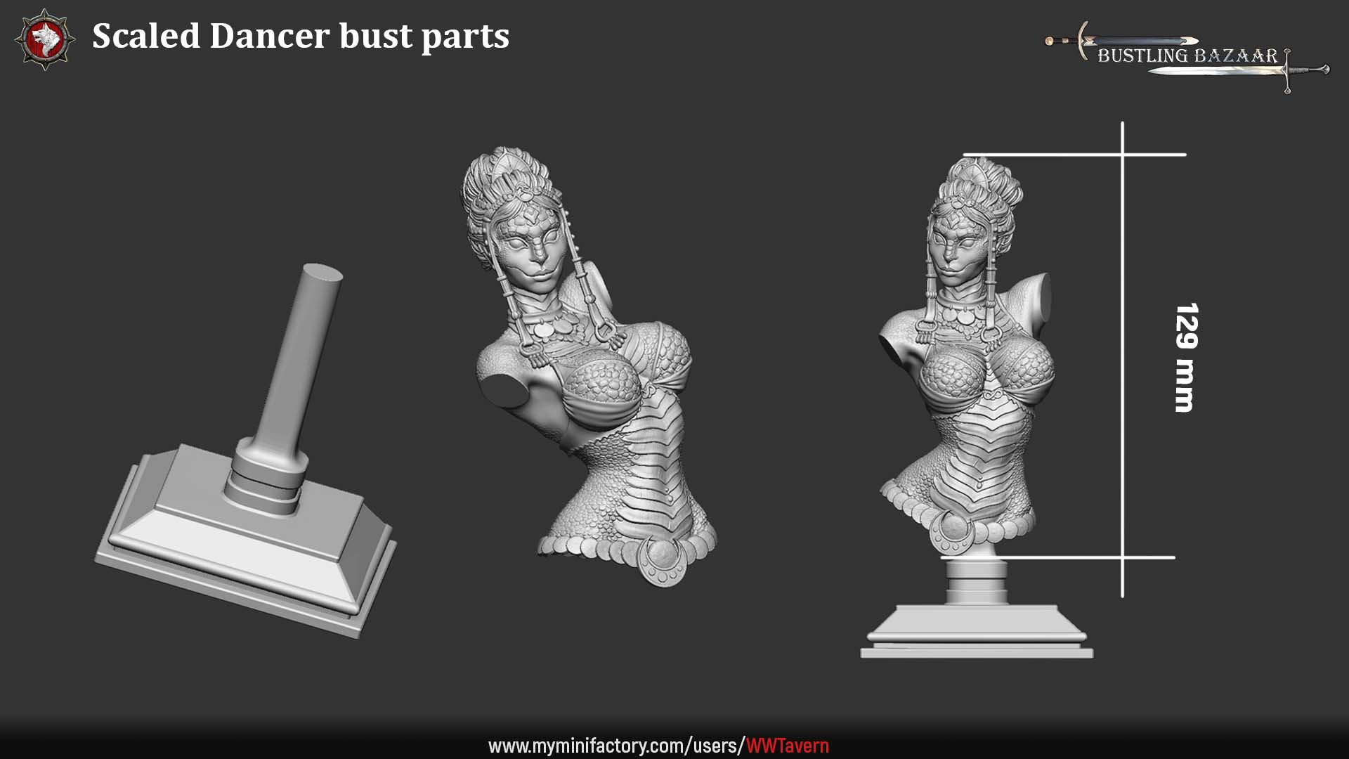 Scaled Dancers - Bust