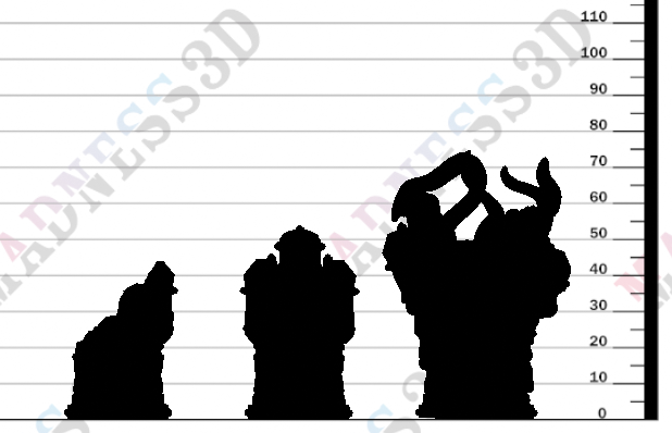 miniature Iron Hammer Statues by Printed Obsession