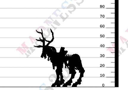miniature Stag by Printed Obsession