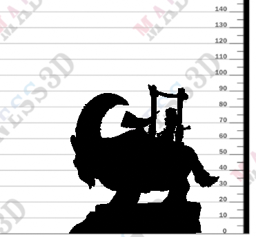 miniature Buflon Barbarian Rider by White Werewolf Tavern