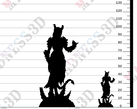 Miniature Skardi of the Third - Warlock of Decay by DM Stash