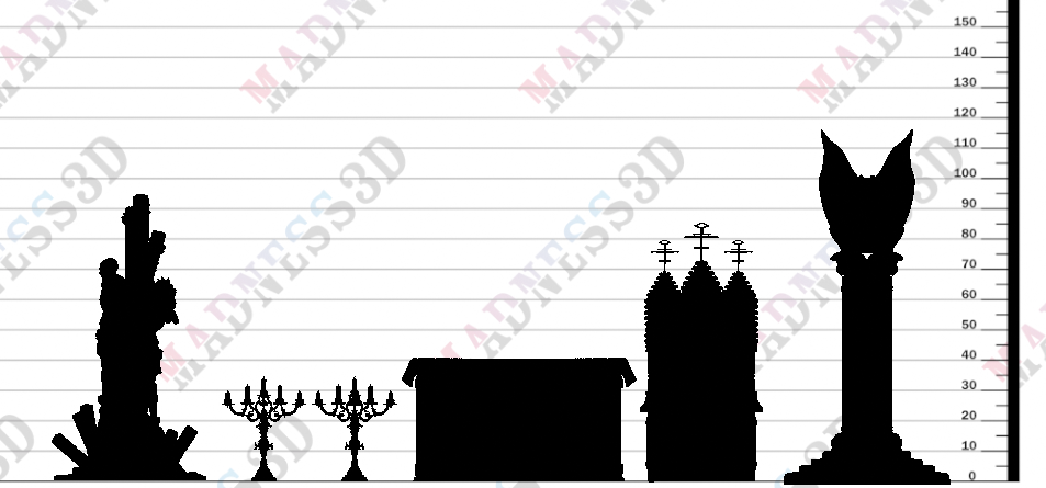 Miniature Church of Wrath Props by Cast n Play