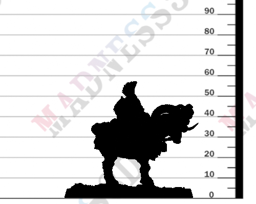 Miniature Lukasz Drencher on Fire Goat by Daybreak Miniatures