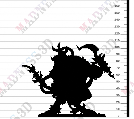 Unpainted resin 3d printed miniature Screvek  by Cast n Play