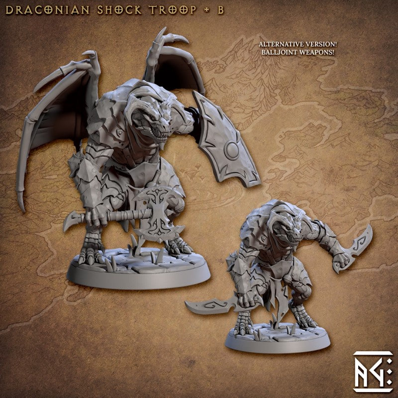 miniature Draconian Shock Troop by Artisan Guild.