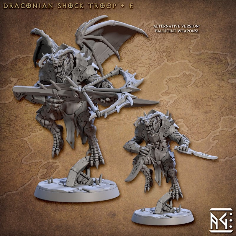 miniature Draconian Shock Troop by Artisan Guild.