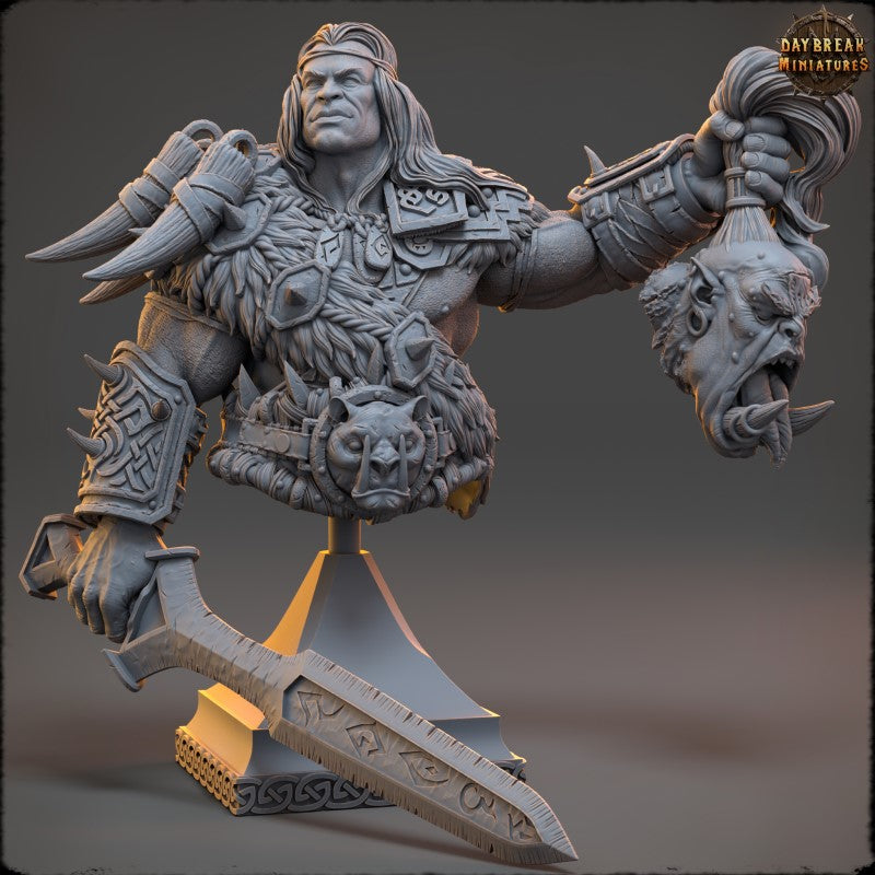 miniature Silas of the Eastern Peaks - Bust by Daybreak Miniatures
