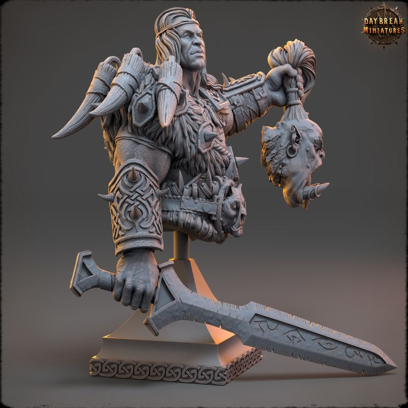 miniature Silas of the Eastern Peaks - Bust by Daybreak Miniatures