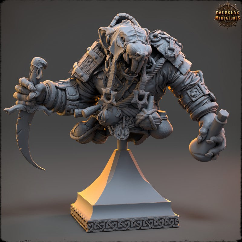 Miniature Sindbad Strangeblood - Bust by Daybreak Miniatures