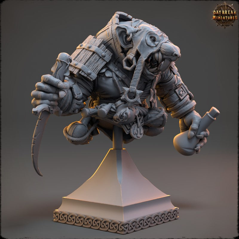 Miniature Sindbad Strangeblood - Bust by Daybreak Miniatures