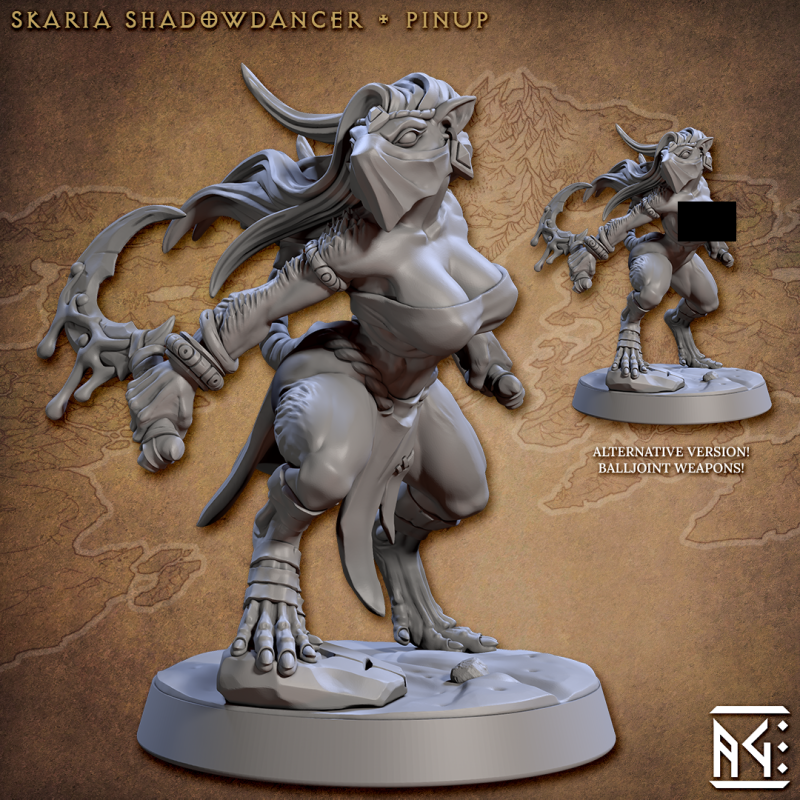 miniature Skaria Shadowdancer by Artisan Guild