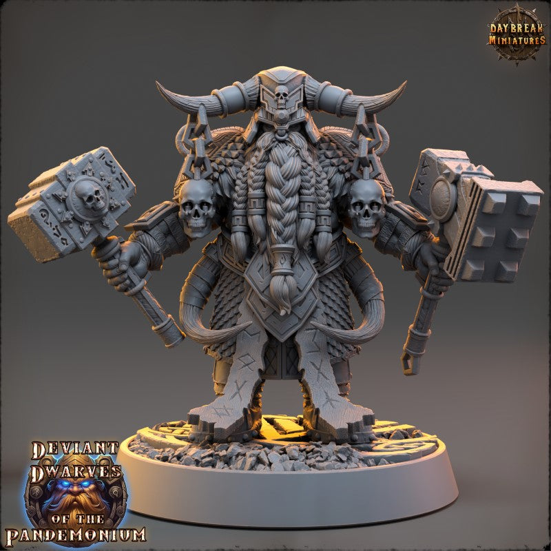 Miniature Sothard Deadhand on Fire Goat by Daybreak Miniatures