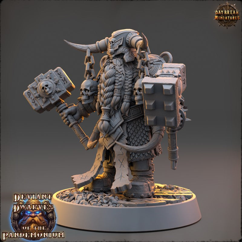 Miniature Sothard Deadhand on Fire Goat by Daybreak Miniatures