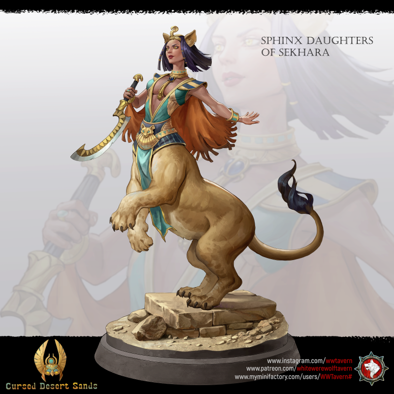 Sphinx Daughter of Sekhara - 75mm Scale