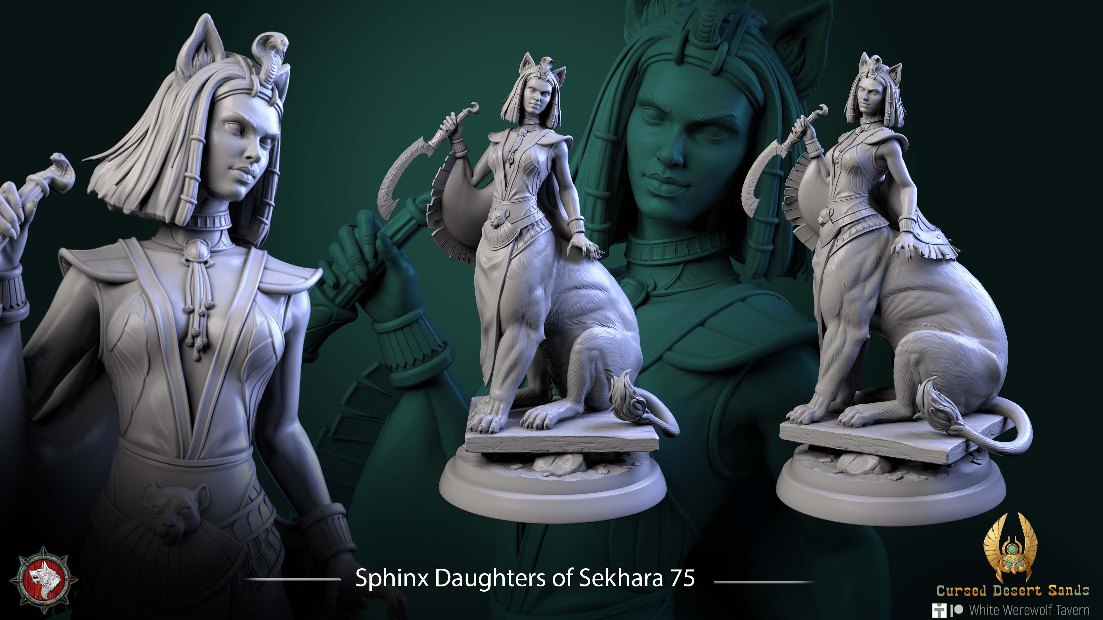 Sphinx Daughter of Sekhara - 75mm Scale