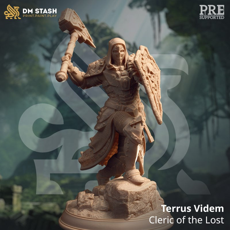 miniature Terrus Videm - Cleric of the Lost by DM Stash