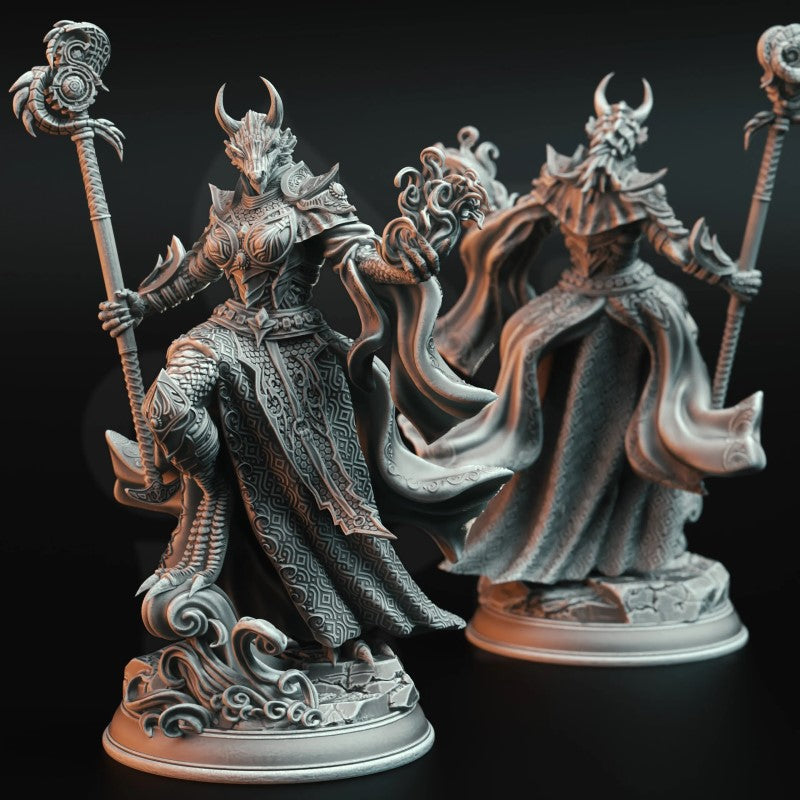 Miniature Tharvaya - Ascended Dragon Warlock by DM Stash