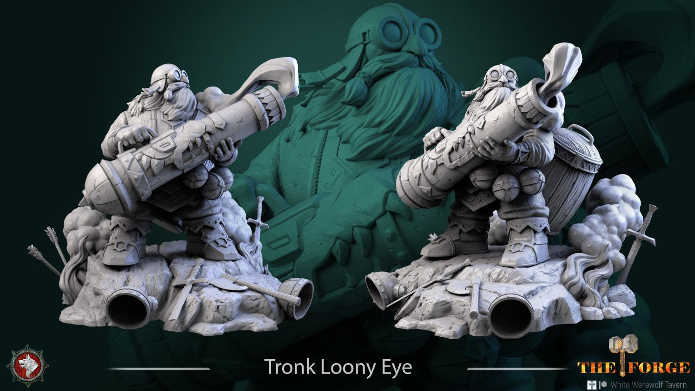 miniature Tronk Loony Eye by White Werewolf Tavern