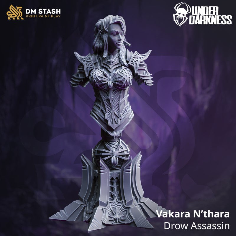 Vakara N'thara - Drow Assassin - Bust