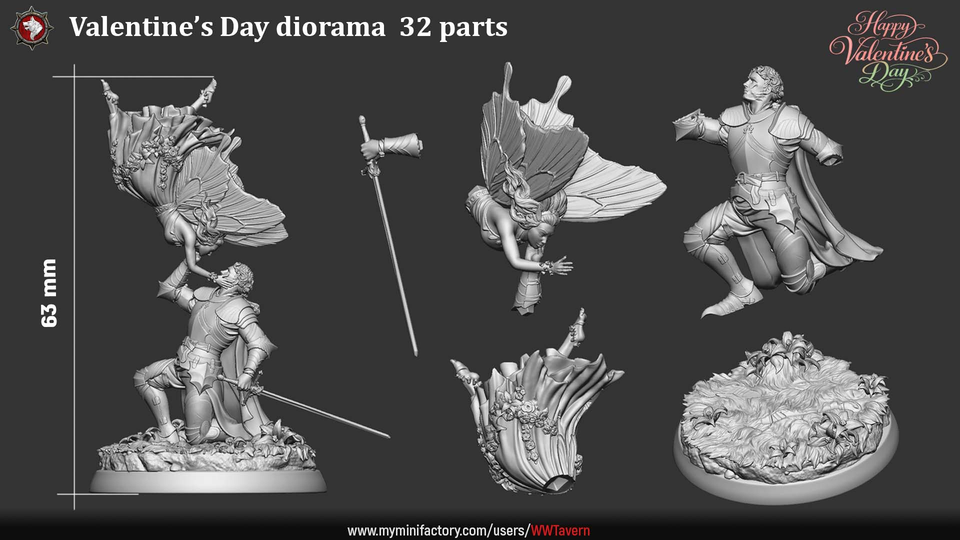 Valentine's Day Diorama