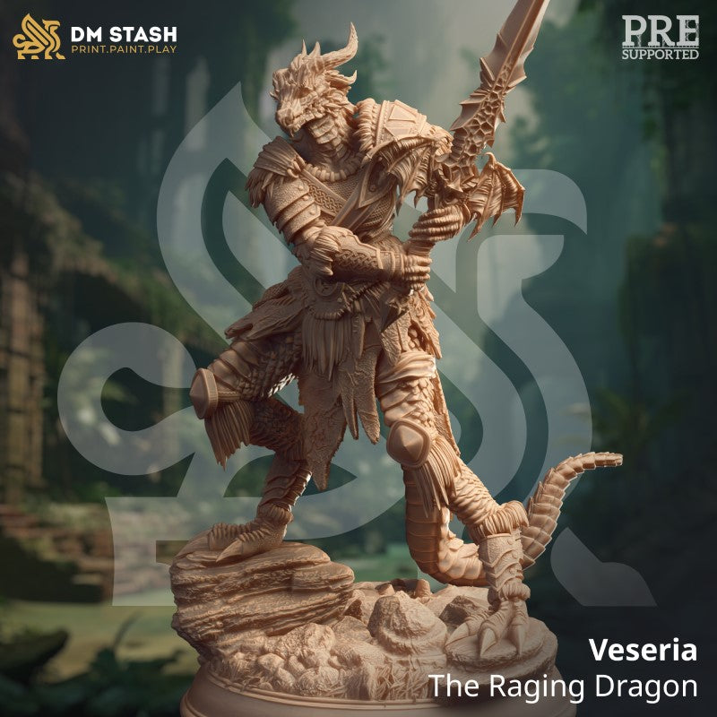 miniature Veseria - The Raging Dragon by DM Stash