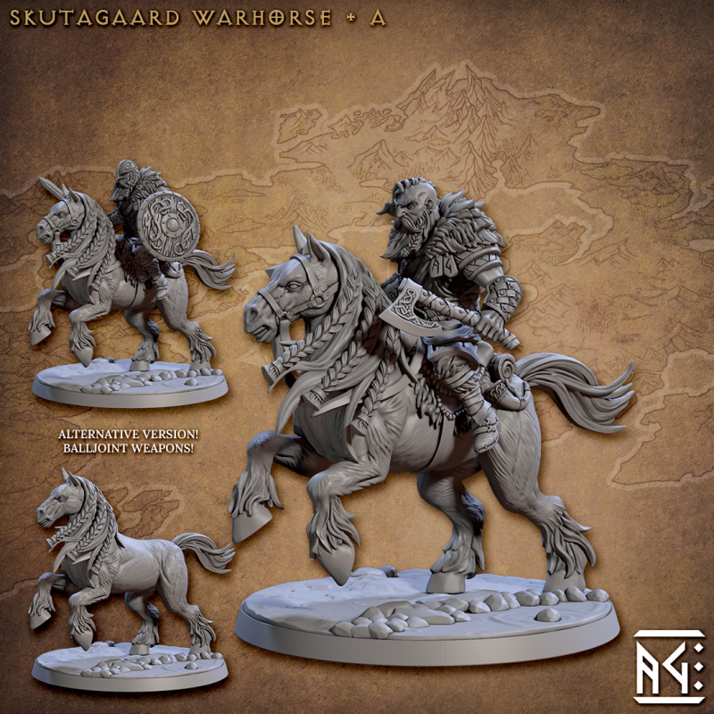 miniature Skutagaard Warhorse by Artisan Guild